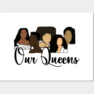 Black beauty Queens Posters and Art